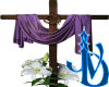 Cross with Purple Drape