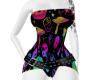 NeonMushroomSkull Dress