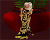 Black N Gold Lame' Dress