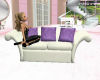 white/purple pose couch