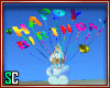 Birthday Bear & Balloons