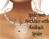 Spider & Web Necklace
