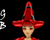 [GB] Red Lthr Witch Hat
