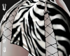 Faux zebra dress.