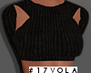 Moby Crop Sweater-Black