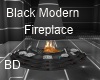 [BD]BlackModernFireplace