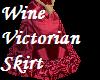 Wine Victorian Skirt