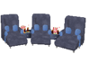 Blue Movie Room Chairs