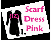 (IZ) Scarf Dress Pink