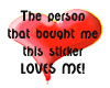 Loves Me Sticker (trnsp)
