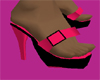 pink black shoe
