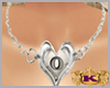 O Necklace Silver Heart
