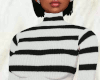 90s Stripped Turtle neck