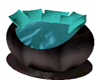 Black and Teal Egg Seat