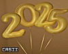 2025 Gold Balloons
