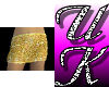 Gold Glimmer mini skirt