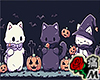 蝶 Hallowen Nekos