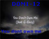[R]You Don't own me