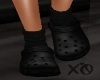 Crocs Black w/socks