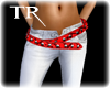 [TR]!Belt/Jeans*WhiteRed