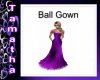 Purple Feather Ball gown