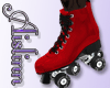 Red Black Roller Skates