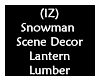 Snowman Scene Lantern
