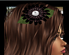 Black/Lav Hair Flower/R