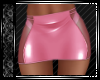 Sheer Leather Skirt Pink