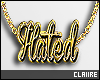 C|Hated Gold Necklace