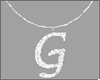 Letter G Necklace - F -