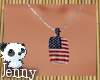 *J 4th of July Necklace