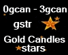 M/F Gold Candles Stars