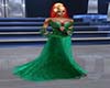 Christmas green gown