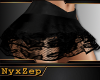 ! BLACK LACEY SKIRT