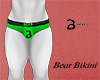 Bear neon green bikini