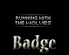 -X-Running Wolves Badge