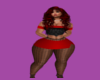 Red Blk Netted Fit