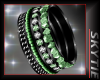 Stoned Bangles Green /R