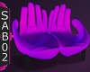 sofa hands - purple