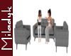 MLK Grey Sofa Set