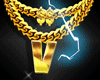 #GOLD NECKLACE 2 CHAINS
