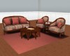 Living room set in rose