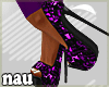 ~nau~ Lace heels purple