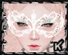 |K| White Lace Mask F
