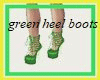 green heel boots