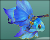 Blue Fish Animated Swimming fishes