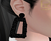 L! Tanja Earring Black