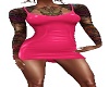 Pink Dress w/ tatoo's