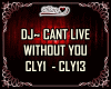 DJ-CANT LIVE WITHOUT YOU